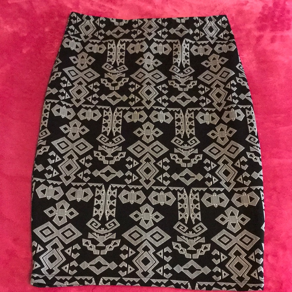 High-waist pencil skirt black Forever 21